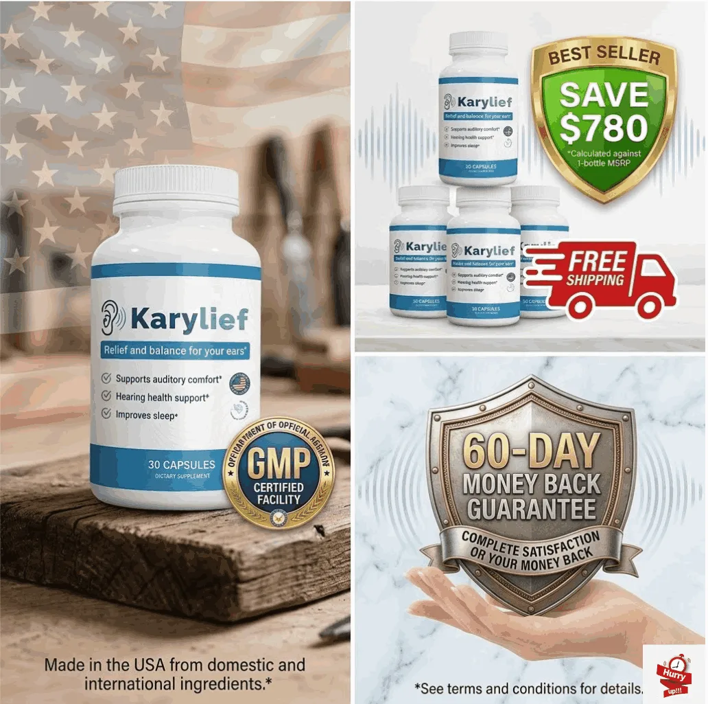 Karylief 60 day money back guarantee with GMP certified badge